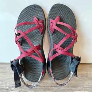 Chaco ZX2 Sandals Double Strap Reddish Pink Women’s Size 10 Sport Comfort Sandal